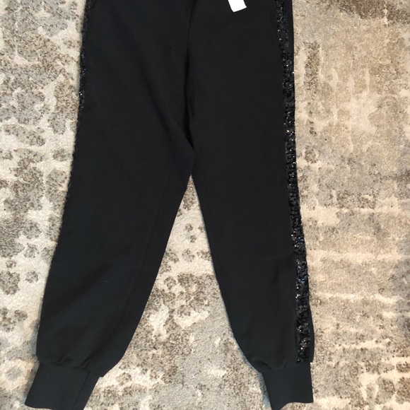 NWT-Express sequin stripe jogger/size small&medium - Picture 3 of 5